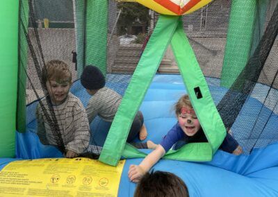 Kids in bouncy Castle