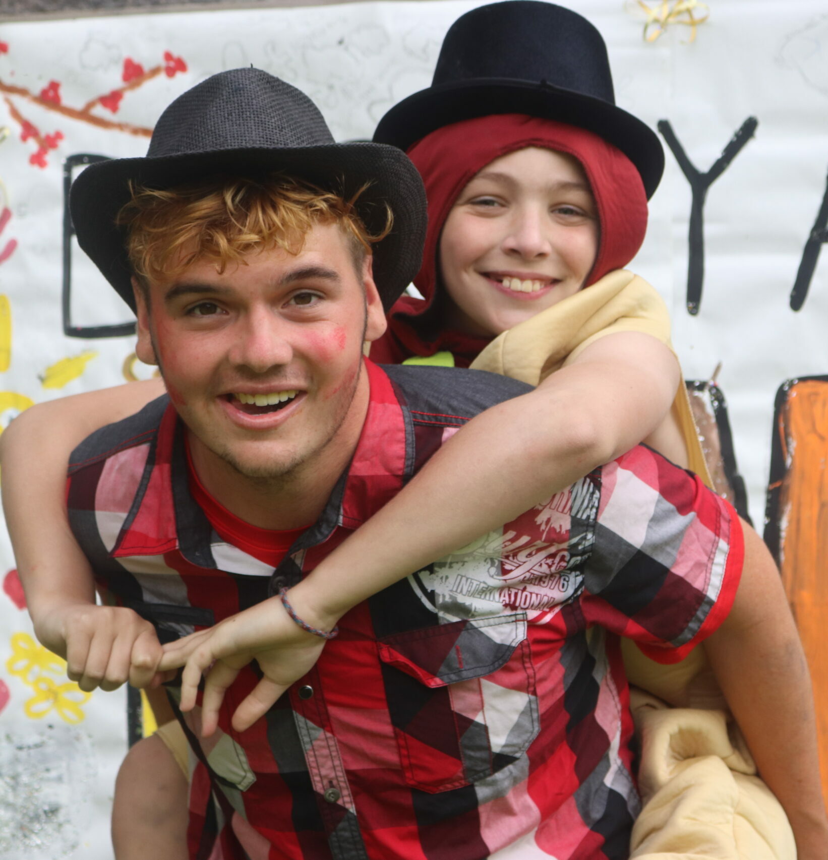 David with Camper at Camp Kirk